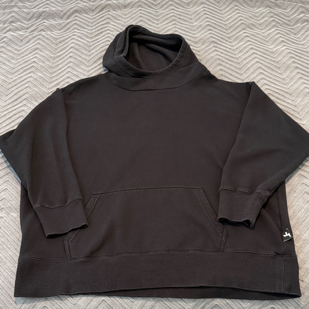 JoyLab Black Funnel Neck Hoodie